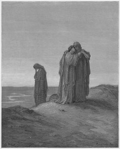 Gustave Dore Bibelen: Naomi og hendes svigerdatter af Gustave Dore